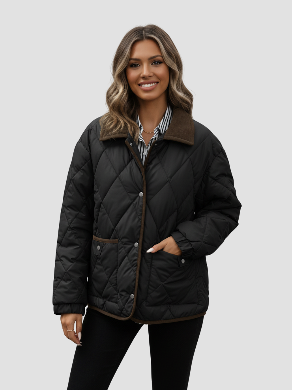 ALINDRA | CHAQUETA INVERNAL DE MUJER – DISEÑO ATEMPORAL Y CONFORT SUAVE