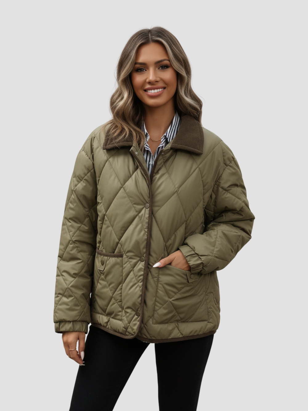 ALINDRA | CHAQUETA INVERNAL DE MUJER – DISEÑO ATEMPORAL Y CONFORT SUAVE