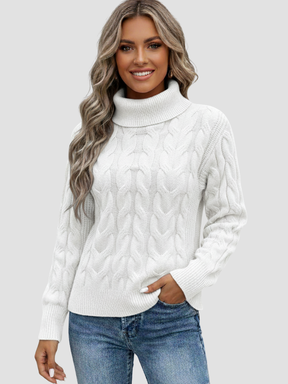 VALERIA | JERSEY DE CUELLO ALTO | ELEGANCIA Y COMODIDAD