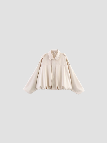 MAELIA | CHAQUETA OVERSIZE DE ANTE PARA MUJER – ELEGANCIA CONTEMPORÁNEA Y SILUETA RELAJADA