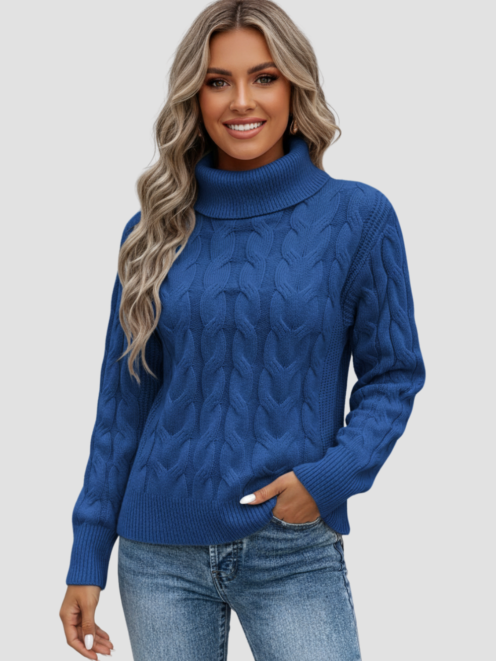 VALERIA | JERSEY DE CUELLO ALTO | ELEGANCIA Y COMODIDAD