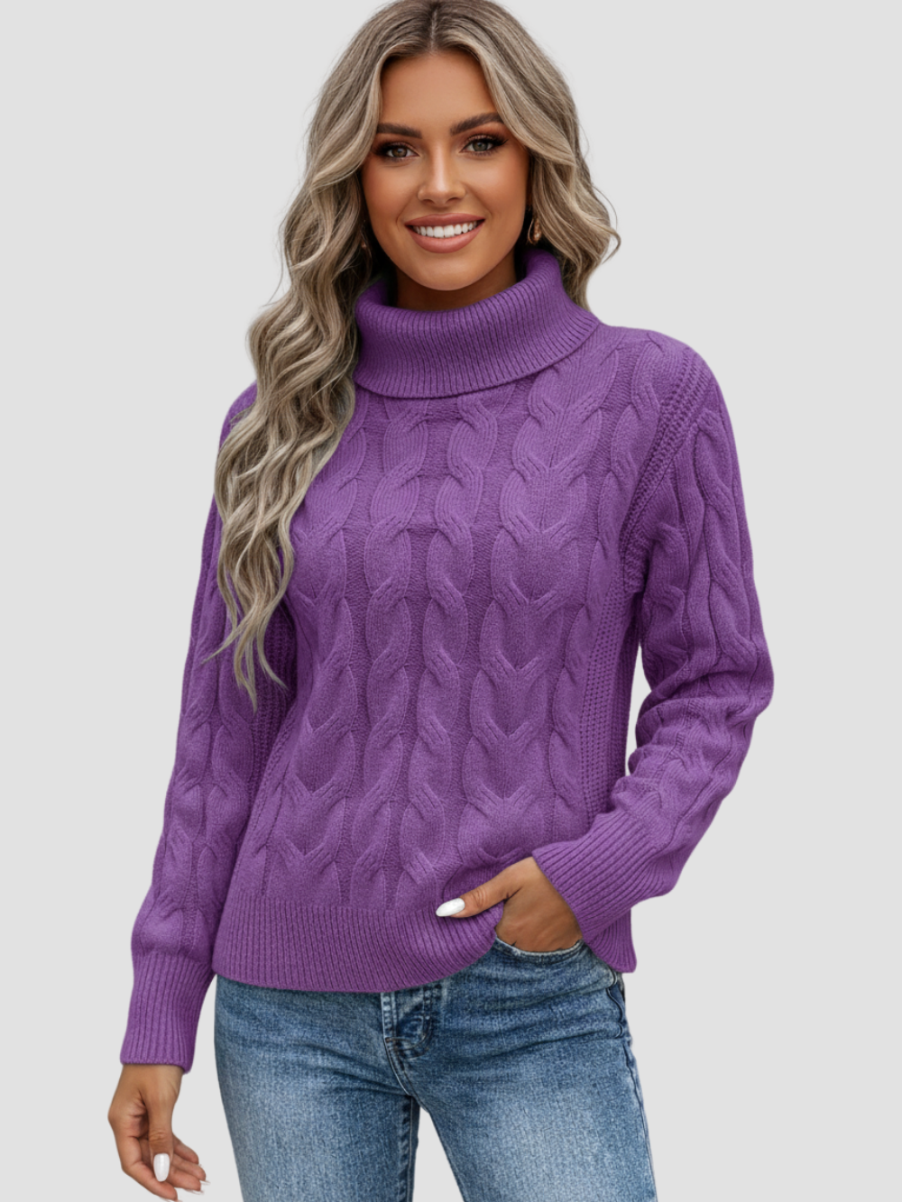 VALERIA | JERSEY DE CUELLO ALTO | ELEGANCIA Y COMODIDAD