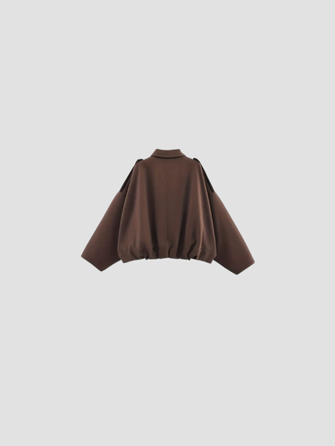 MAELIA | CHAQUETA OVERSIZE DE ANTE PARA MUJER – ELEGANCIA CONTEMPORÁNEA Y SILUETA RELAJADA