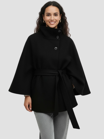 ISALÈNE | ABRIGO DE CUELLO ALTO – SOFISTICACIÓN URBANA Y ESTILO ATEMPORAL