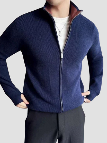 ORTEGA | VEST DE PUNTO CON CREMALLERA | ELEGANCIA VERSÁTIL