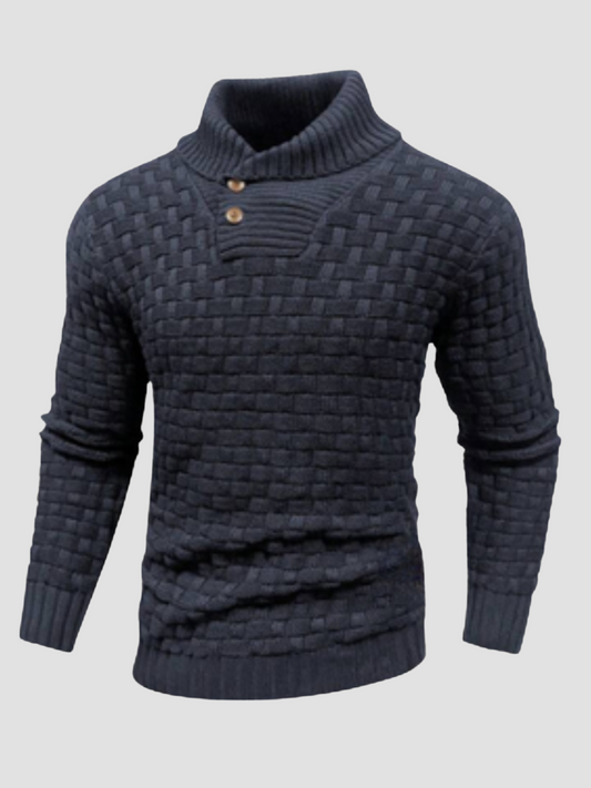 IKERAN | SUÉTER TEXTURIZADO | CUELLO ABOTONADO Y ESTILO