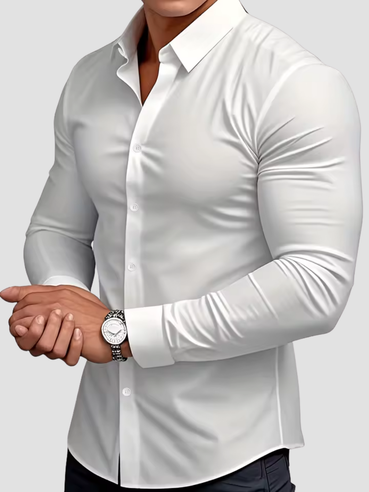 THIAGO | CAMISA ELÁSTICA | ELEGANCIA CONTEMPORÁNEA