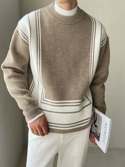 MARZANO | JERSEY CUELLO ALTO | PATRÓN GEOMÉTRICO