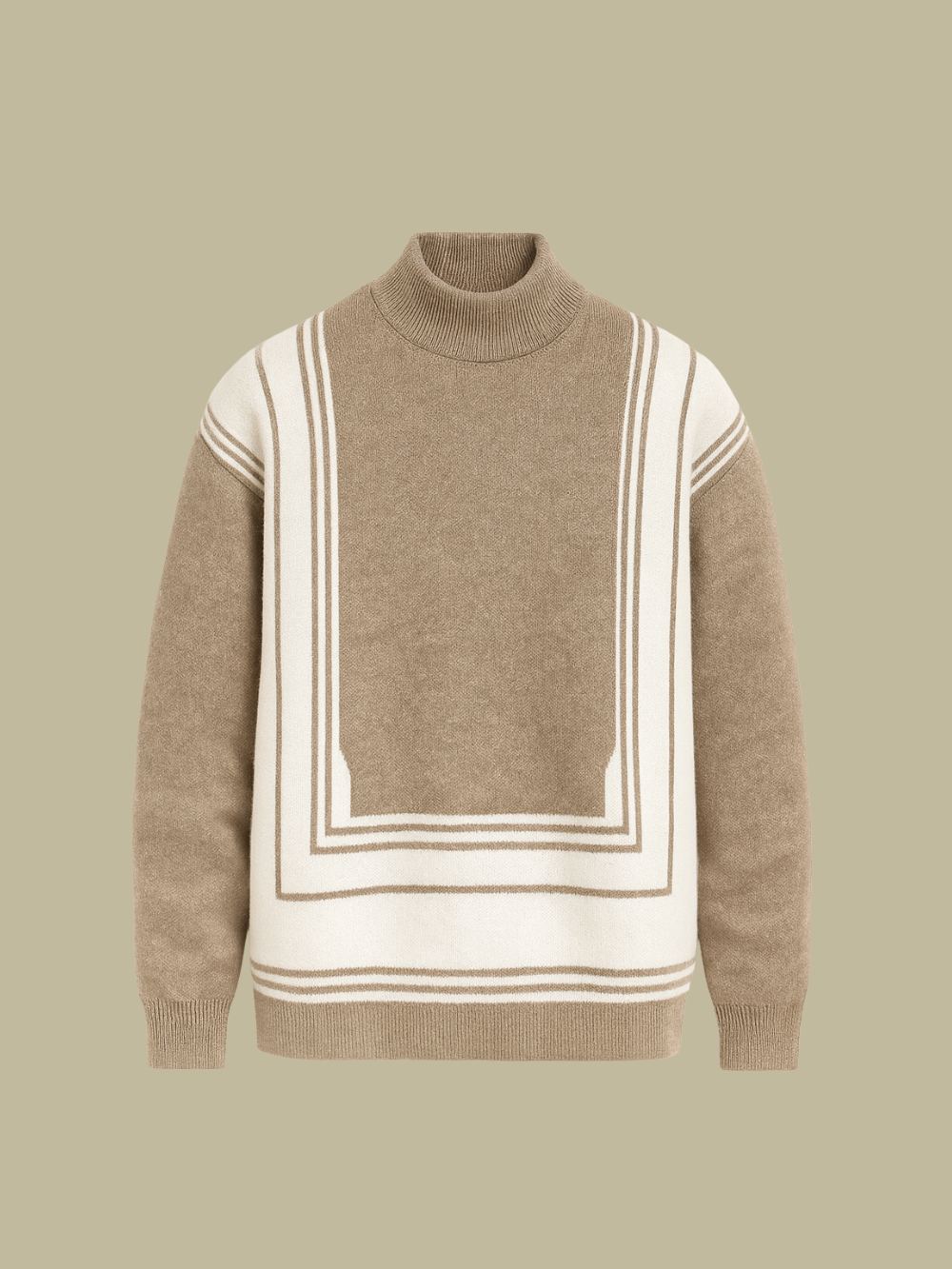 MARZANO | JERSEY CUELLO ALTO | PATRÓN GEOMÉTRICO