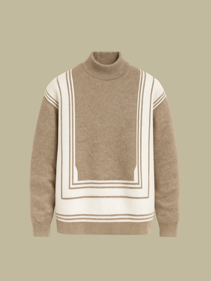 MARZANO | JERSEY CUELLO ALTO | PATRÓN GEOMÉTRICO