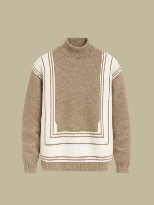 MARZANO | JERSEY CUELLO ALTO | PATRÓN GEOMÉTRICO