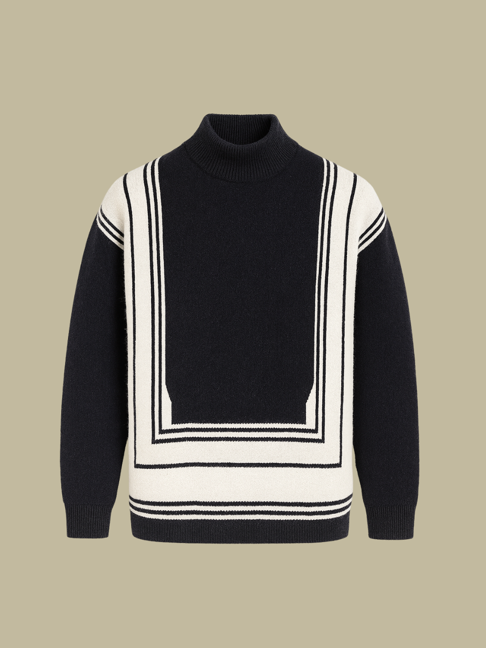 MARZANO | JERSEY CUELLO ALTO | PATRÓN GEOMÉTRICO