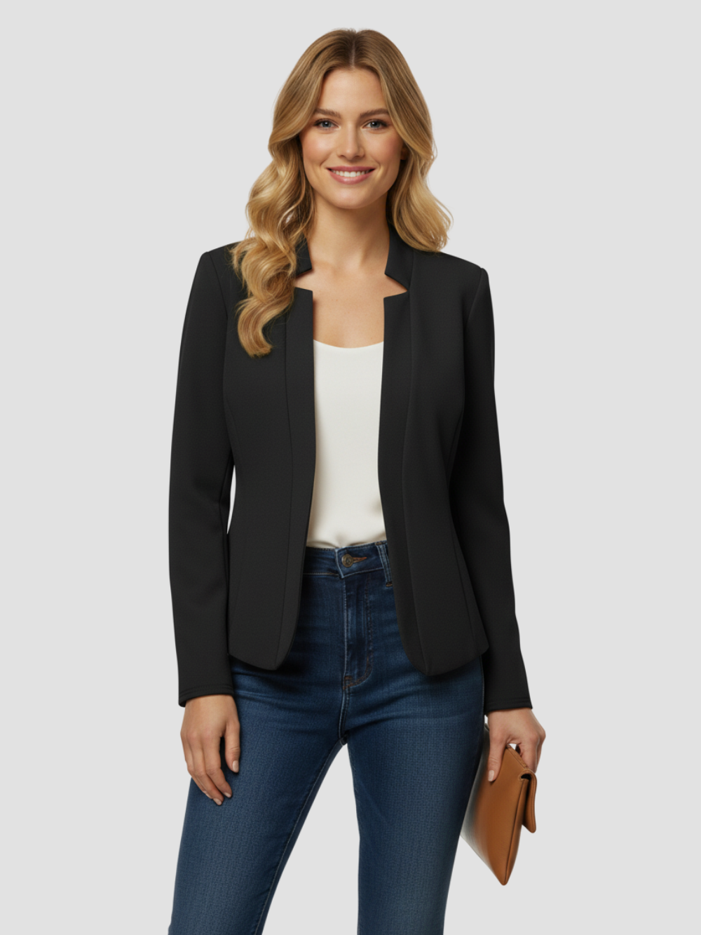 LYNAVERA | BLAZER ABIERTO DE MUJER – ELEGANCIA MODERNA Y VERSATILIDAD DIARIA