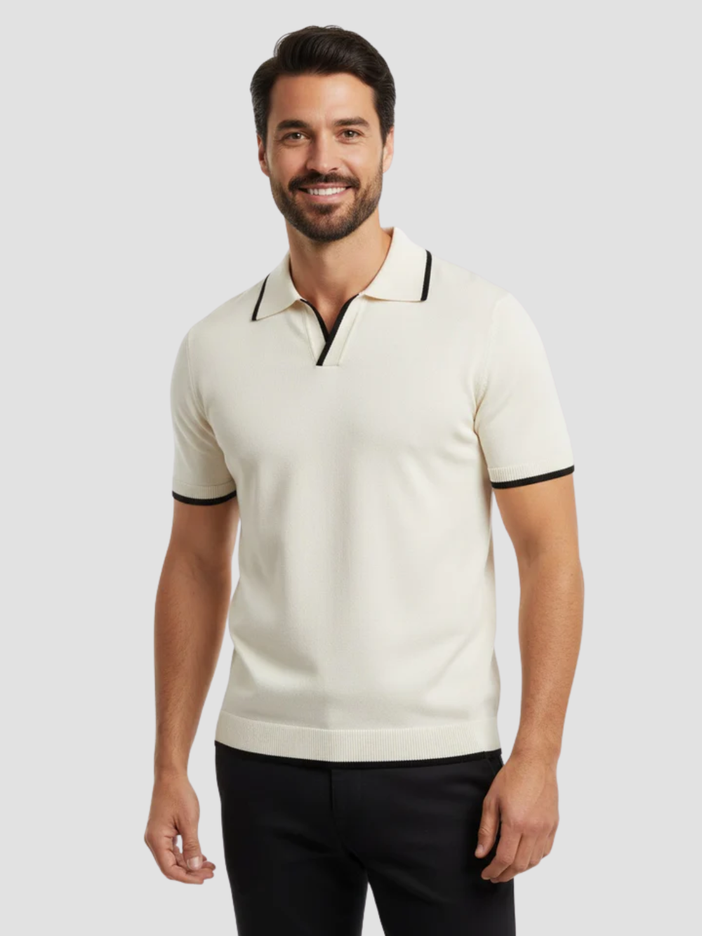 EDUARDO | POLO RETRO HOMBRE | RIBETES CONTRASTADOS