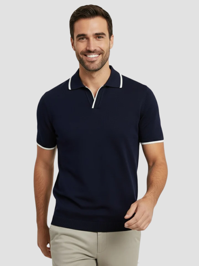 EDUARDO | POLO RETRO HOMBRE | RIBETES CONTRASTADOS