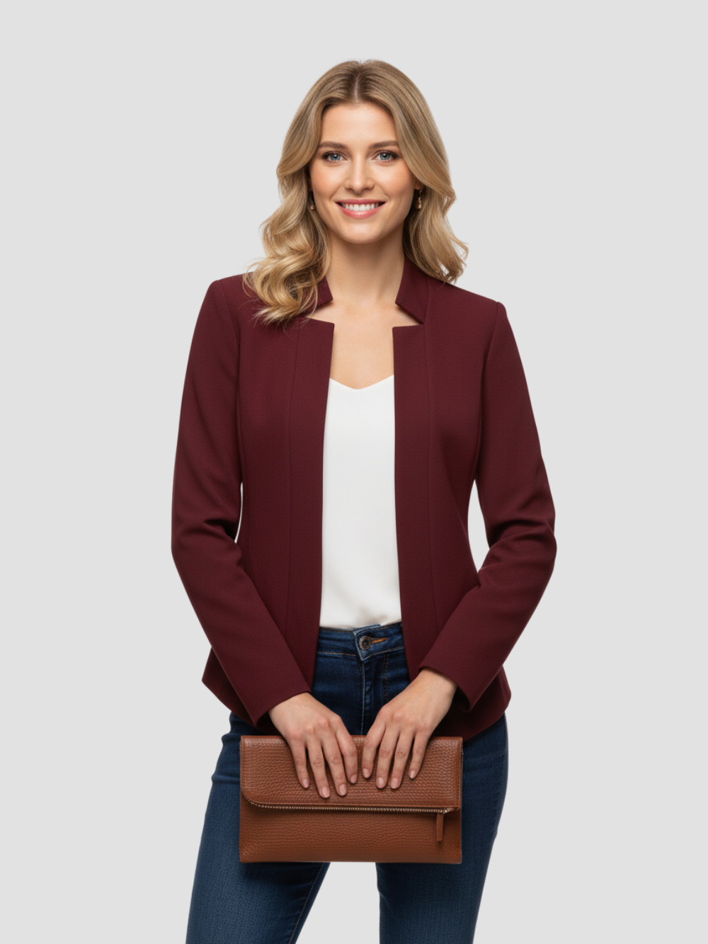 LYNAVERA | BLAZER ABIERTO DE MUJER – ELEGANCIA MODERNA Y VERSATILIDAD DIARIA