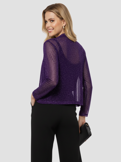 MARCELLUNE | BLAZER DE LENTEJUELAS PARA MUJER – ELEGANCIA RADIANTE PARA CUALQUIER OCASIÓN