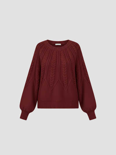 ELYNDRA | JERSEY DE PUNTO TRENZADO OVERSIZE – COMODIDAD ACOGEDORA Y ESTILO MODERNO