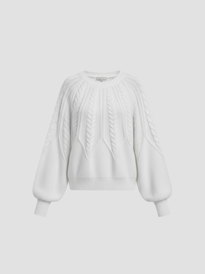 ELYNDRA | JERSEY DE PUNTO TRENZADO OVERSIZE – COMODIDAD ACOGEDORA Y ESTILO MODERNO