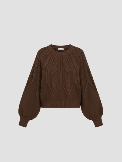 ELYNDRA | JERSEY DE PUNTO TRENZADO OVERSIZE – COMODIDAD ACOGEDORA Y ESTILO MODERNO