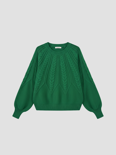 ELYNDRA | JERSEY DE PUNTO TRENZADO OVERSIZE – COMODIDAD ACOGEDORA Y ESTILO MODERNO