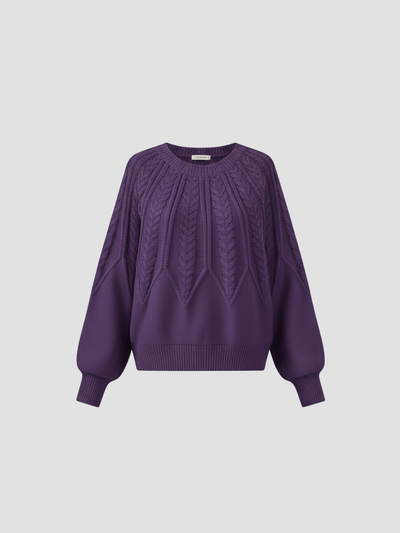 ELYNDRA | JERSEY DE PUNTO TRENZADO OVERSIZE – COMODIDAD ACOGEDORA Y ESTILO MODERNO