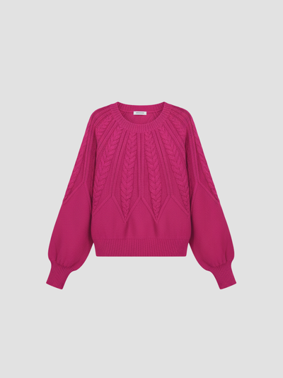 ELYNDRA | JERSEY DE PUNTO TRENZADO OVERSIZE – COMODIDAD ACOGEDORA Y ESTILO MODERNO