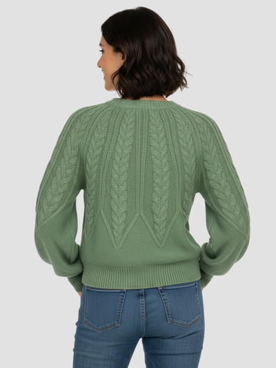 ELYNDRA | JERSEY DE PUNTO TRENZADO OVERSIZE – COMODIDAD ACOGEDORA Y ESTILO MODERNO