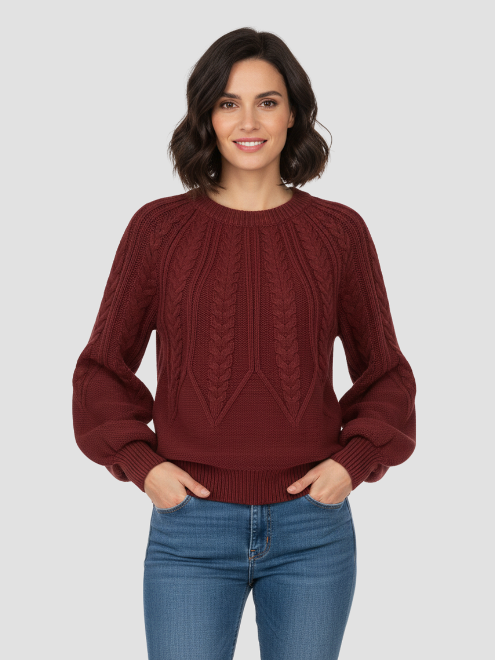 ELYNDRA | JERSEY DE PUNTO TRENZADO OVERSIZE – COMODIDAD ACOGEDORA Y ESTILO MODERNO