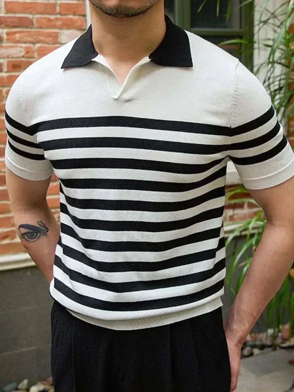 HERRERA | POLO DE PUNTO | ELEGANCIA COTIDIANA