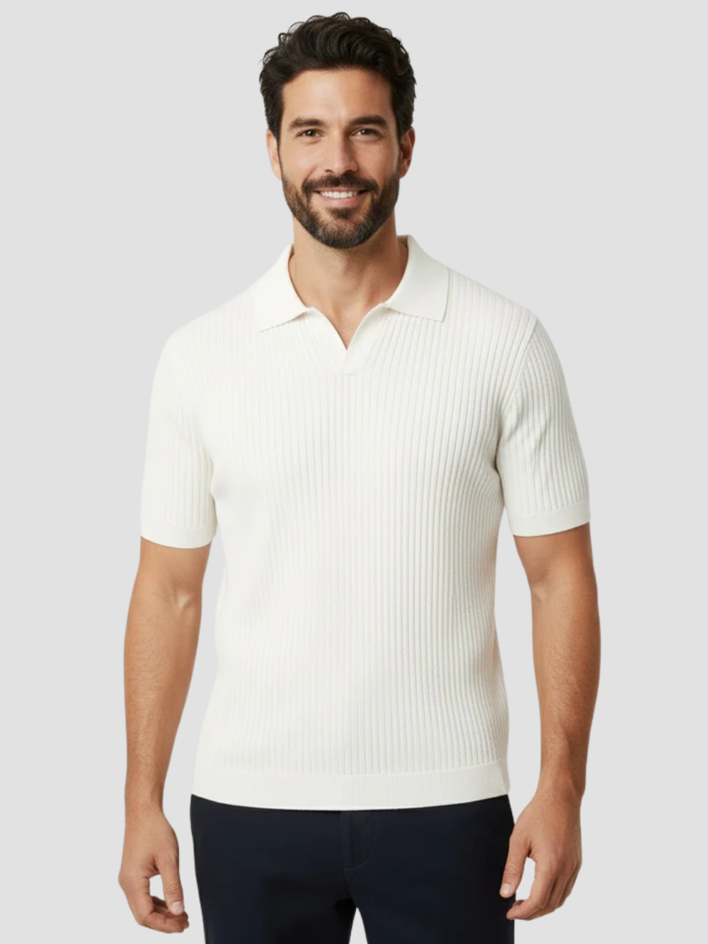 BRUNO | POLO ACANALADO HOMBRE | TOQUE LIGERO Y ATEMPORAL