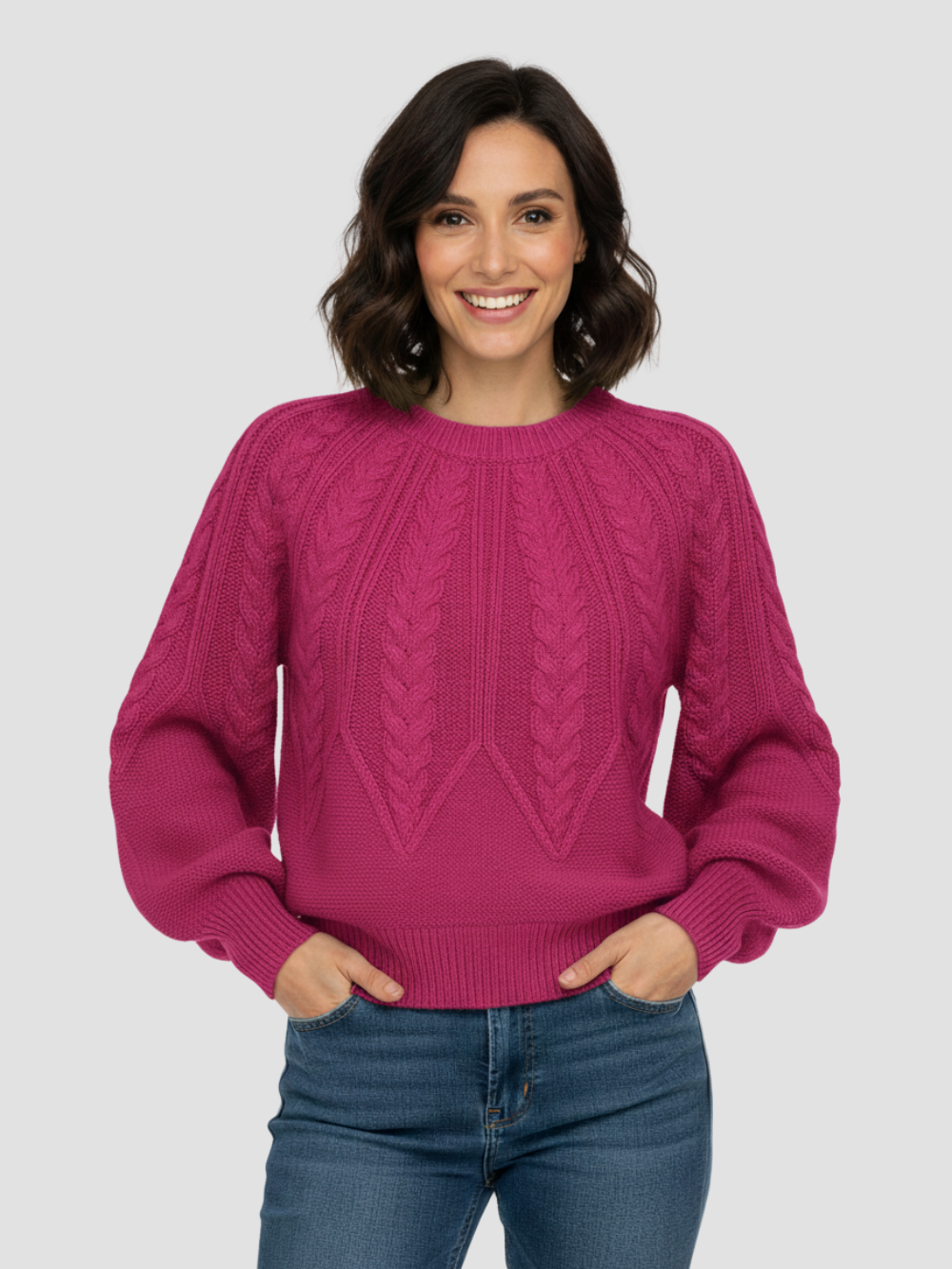 ELYNDRA | JERSEY DE PUNTO TRENZADO OVERSIZE – COMODIDAD ACOGEDORA Y ESTILO MODERNO