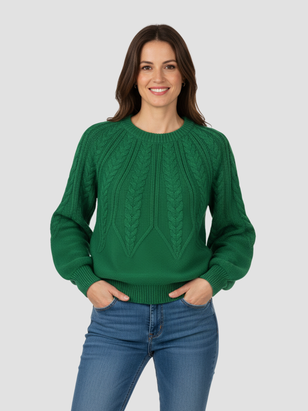 ELYNDRA | JERSEY DE PUNTO TRENZADO OVERSIZE – COMODIDAD ACOGEDORA Y ESTILO MODERNO