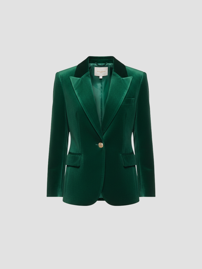 VALENTISSE | BLAZER DE TERCIOPELO PARA MUJER – ESTRUCTURA LUJOSA Y CHIC ATEMPORAL