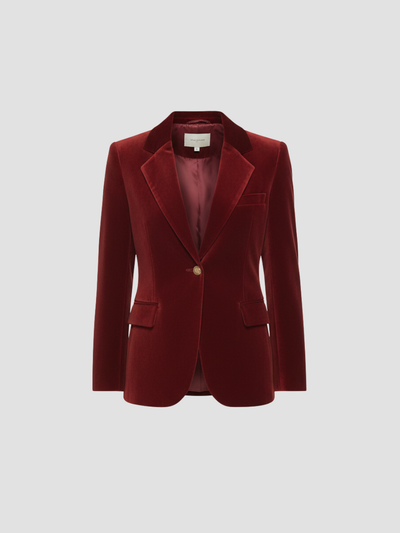 VALENTISSE | BLAZER DE TERCIOPELO PARA MUJER – ESTRUCTURA LUJOSA Y CHIC ATEMPORAL