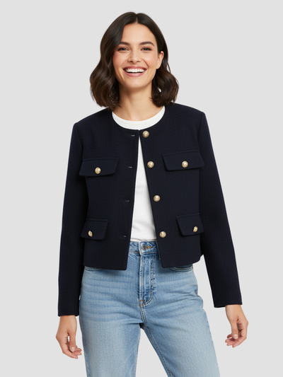 PALOMA | BLAZER DE MUJER | CORTO CON BOTONES DORADOS