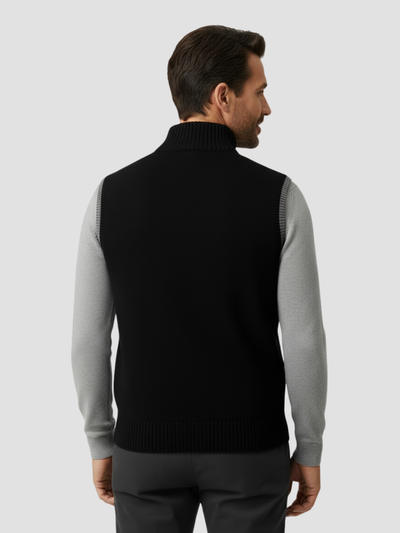 ULLOA | CHALECO DE PUNTO CON CREMALLERA | FUNCIONALIDAD MODERNA