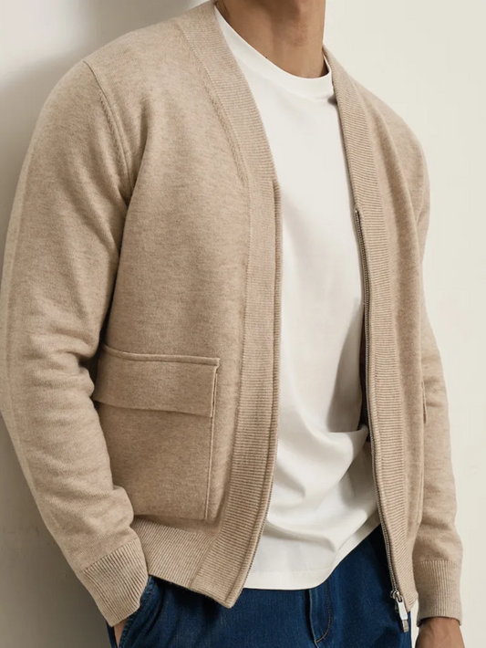 VELASCO | CÁRDIGAN CON CREMALLERA | LOOK MODERNO Y VERSÁTIL