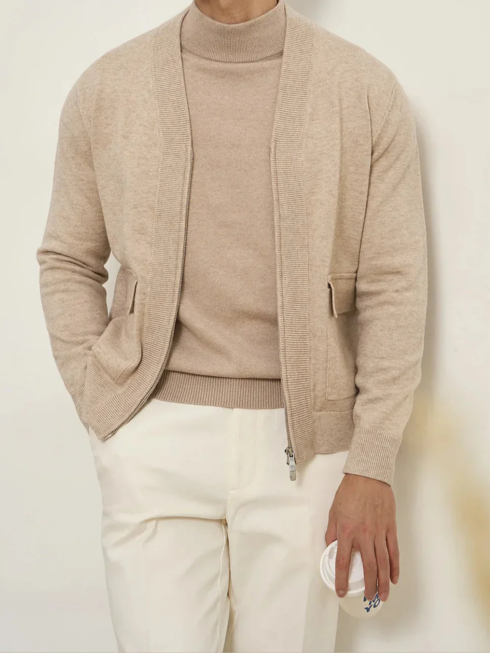 VELASCO | CÁRDIGAN CON CREMALLERA | LOOK MODERNO Y VERSÁTIL