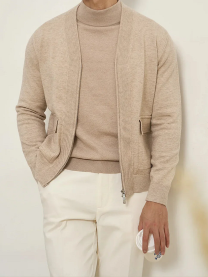 VELASCO | CÁRDIGAN CON CREMALLERA | LOOK MODERNO Y VERSÁTIL