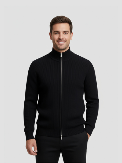 ORTEGA | VEST DE PUNTO CON CREMALLERA | ELEGANCIA VERSÁTIL