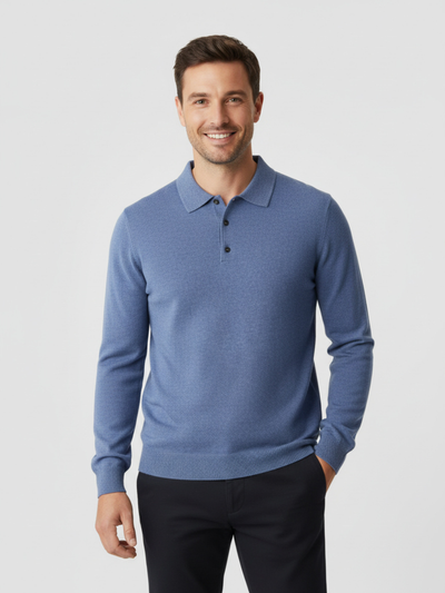 DARÍO | POLO DE MANGA LARGA | SOFISTICACIÓN Y CONFORT MODERNO