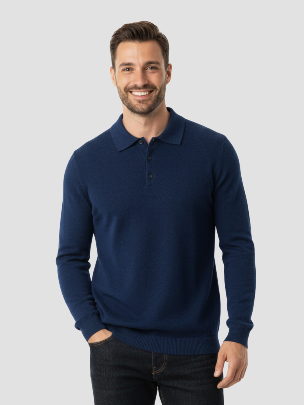 DARÍO | POLO DE MANGA LARGA | SOFISTICACIÓN Y CONFORT MODERNO