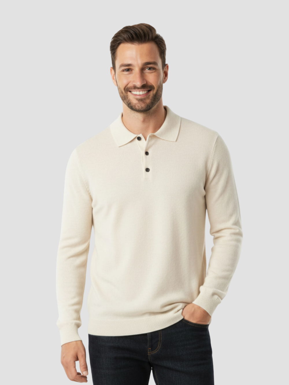 DARÍO | POLO DE MANGA LARGA | SOFISTICACIÓN Y CONFORT MODERNO