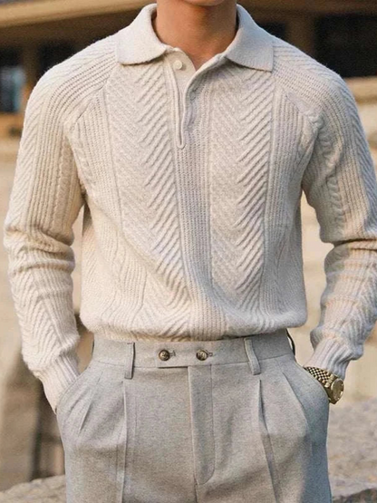 QUIROGA | POLO DE PUNTO | ESTILO CLÁSICO CON PATRÓN