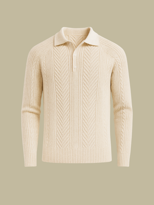 QUIROGA | POLO DE PUNTO | ESTILO CLÁSICO CON PATRÓN