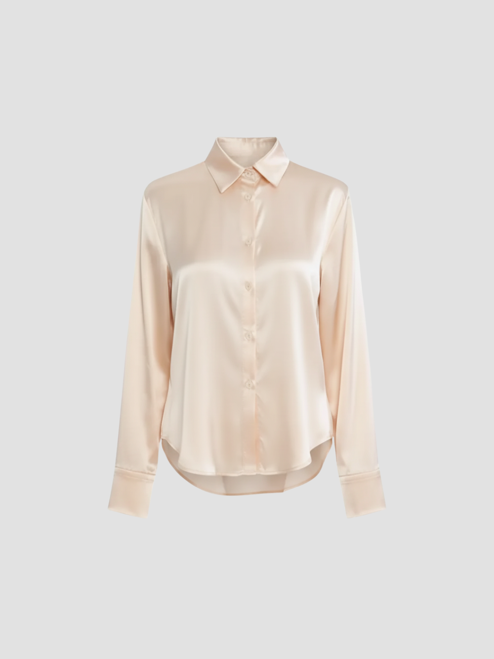 SOLENNE | BLUSA DE SATÉN PARA MUJER – ELEGANCIA ATEMPORAL CON ACABADO LUMINOSO