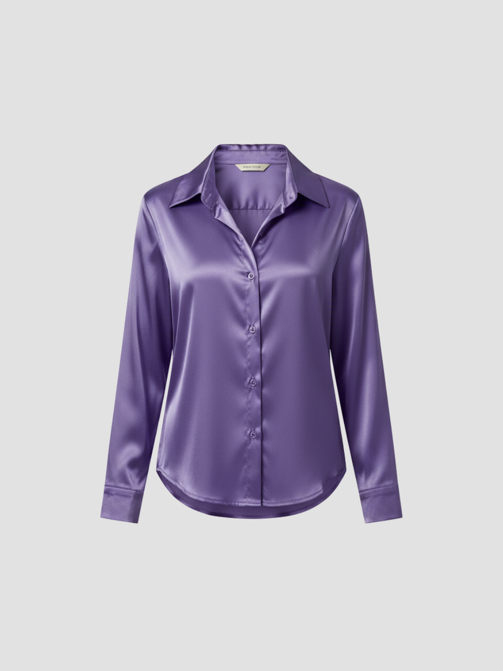 SOLENNE | BLUSA DE SATÉN PARA MUJER – ELEGANCIA ATEMPORAL CON ACABADO LUMINOSO