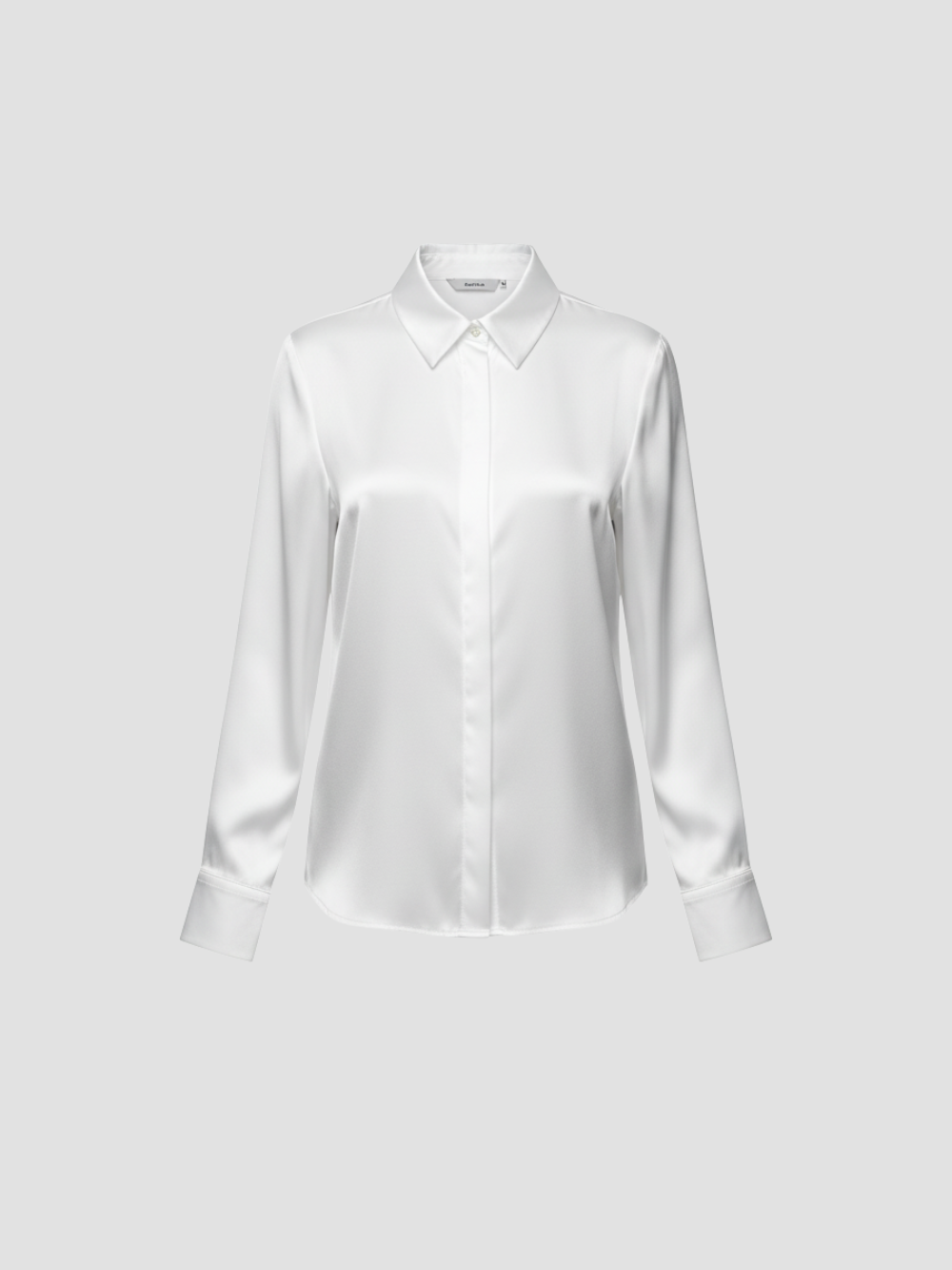 SOLENNE | BLUSA DE SATÉN PARA MUJER – ELEGANCIA ATEMPORAL CON ACABADO LUMINOSO