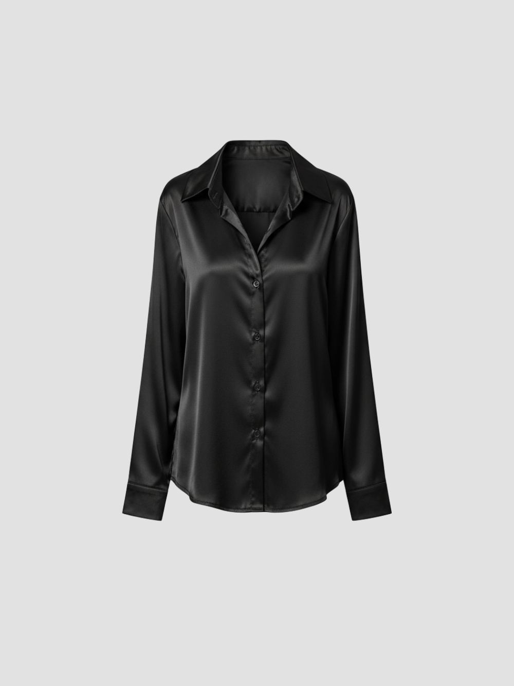 SOLENNE | BLUSA DE SATÉN PARA MUJER – ELEGANCIA ATEMPORAL CON ACABADO LUMINOSO